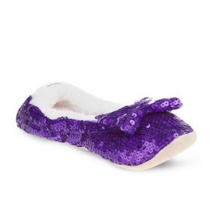 SNOOZIES BLING SLIPPERS PURPLE